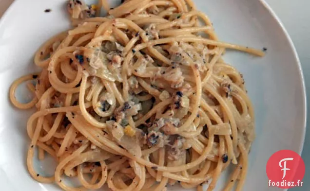 Dîner ce soir: Spaghettis Vénitiens aux Sardines