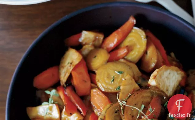 Légumes-Racines Rôtis Glacés Au Miel