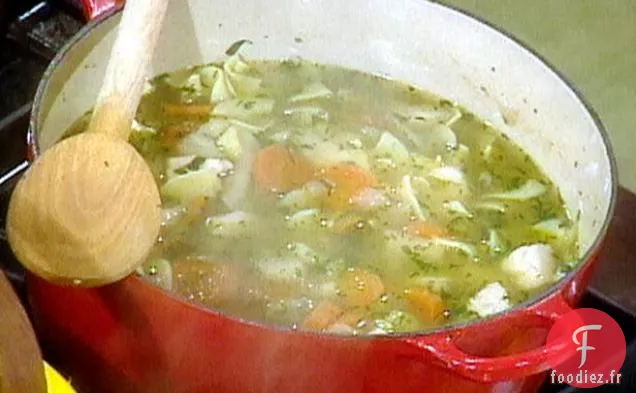 Soupe Rapide de Poulet et de Nouilles
