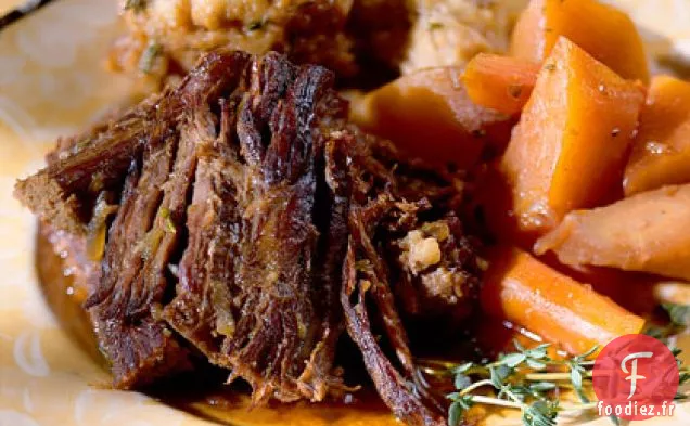 Rôti en pot avec des Boulettes