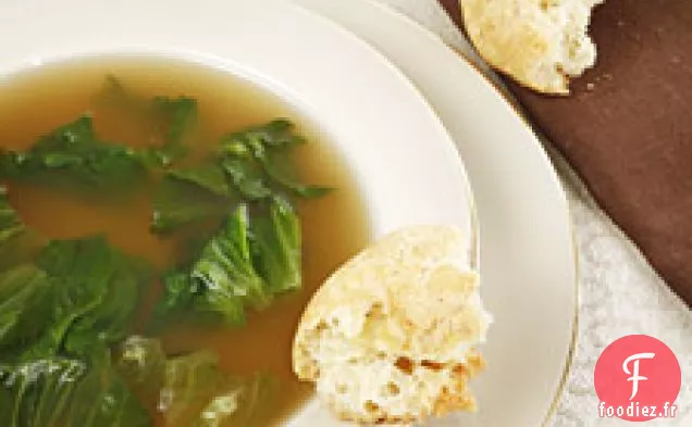 Soupe d'Escarole au Poulet de Ma Mère
