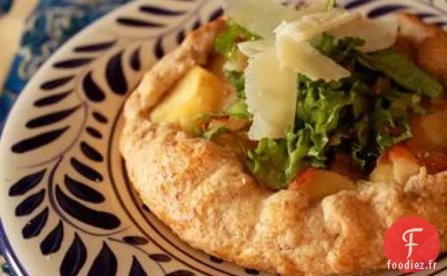Galette de Panais Empilée de Légumes verts de fin d'hiver