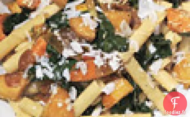 Ziti aux Légumes-Racines Rôtis à la Poêle
