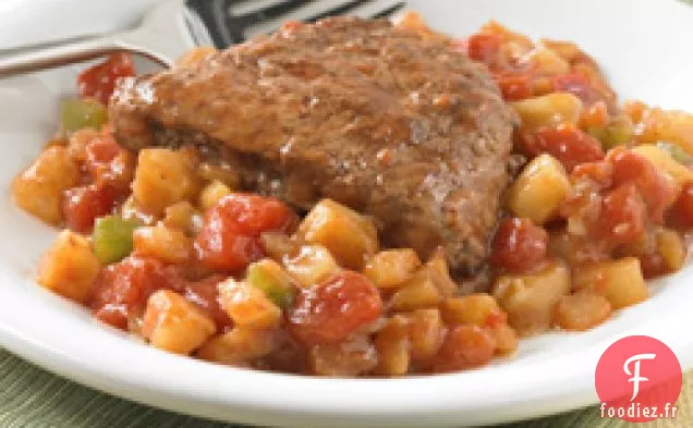 Steak Saucy Et Pommes De Terre