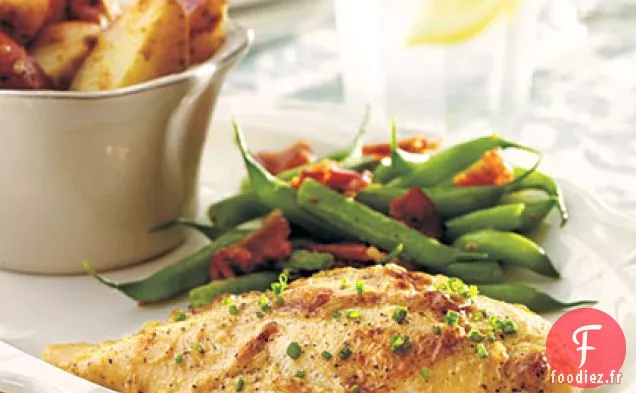 Poulet Rôti Piquant et Pommes de Terre