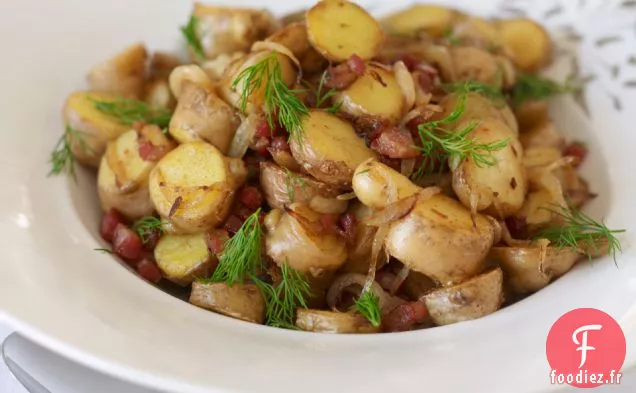 Pommes de Terre Rôties à la Poêle avec Pancetta