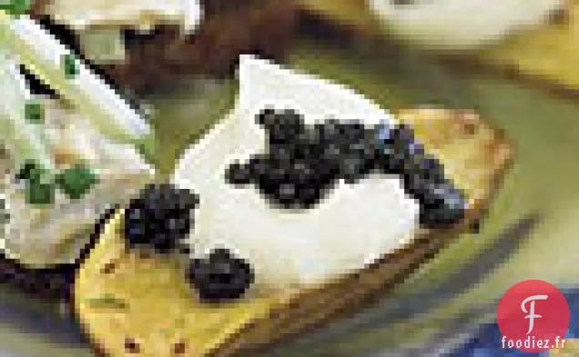 Pommes de Terre Rôties avec Crème Fraîche et Caviar