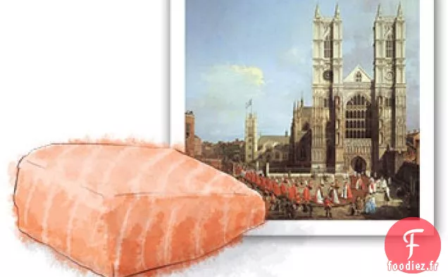 Purée De Saumon, Pois Et Menthe Et Pommes De Terre Nouvelles