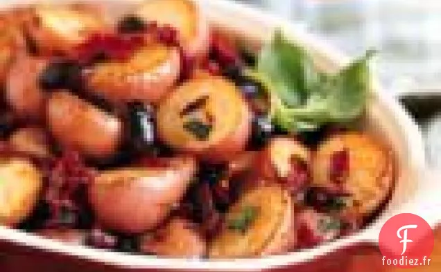Pommes De Terre Aux Olives Et Tomates Séchées