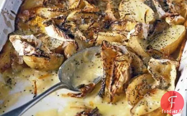 Pommes De Terre Nouvelles Au Four Avec Camembert Et Graines De Pavot