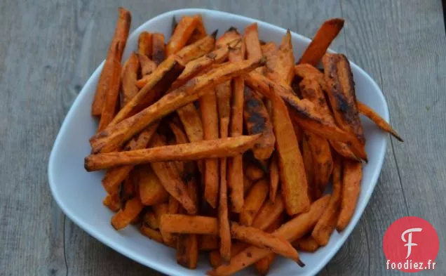 Frites de Patates Douces Chipotle Cuites au Four