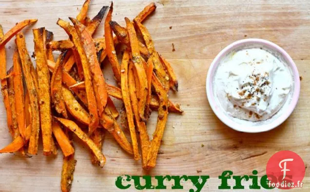 Frites de Patates Douces au Curry au Four