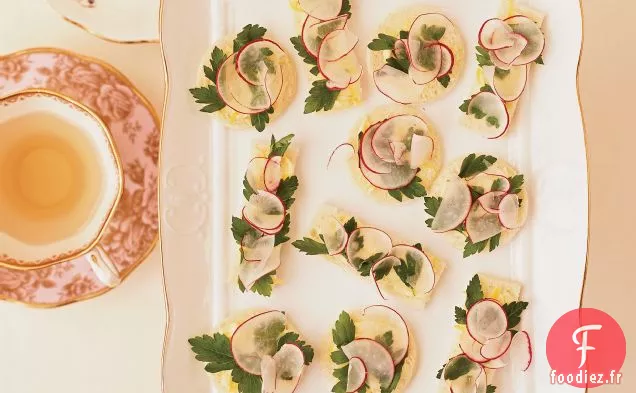 Sandwichs au Radis, Persil et Citron-Beurre