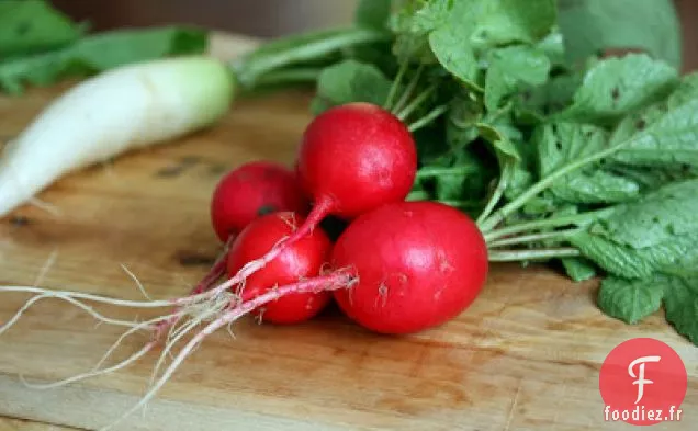 Salade De Radis Rôtis Et D'Asperges