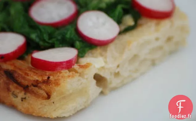 Bruschetta au Radis au Petit Déjeuner Français