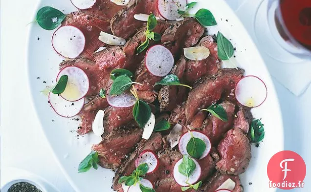 Boeuf Rare Au Radis, Origan Et Citron