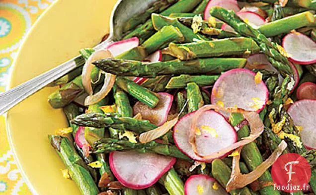 Sauté d'Asperges et Radis