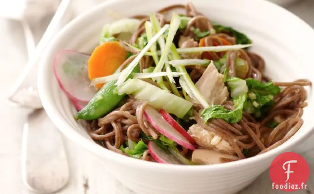 Salade De Nouilles Soba Aux Légumes De Printemps