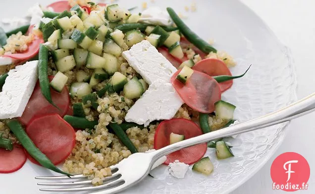Salade de Quinoa aux Radis Marinés et à la Feta
