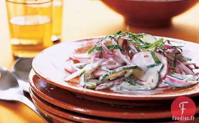 Salade Raita au Cumin et à la Menthe