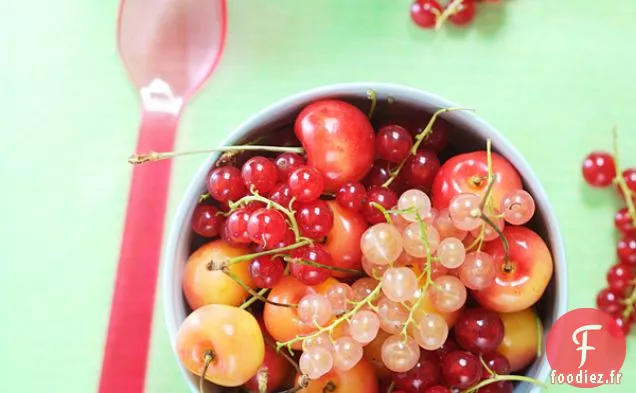 Salade De Fenouil Et Radis Aux Cerises De Pluie Et Fromage De Chèvre