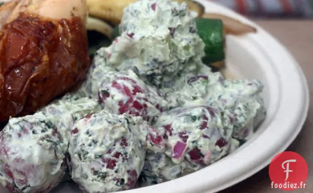 Salade de pommes de terre au basilic et au yogourt