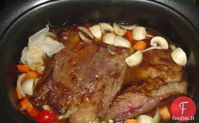 Le Chef Papa Fait Des Côtes Levées À La Mijoteuse