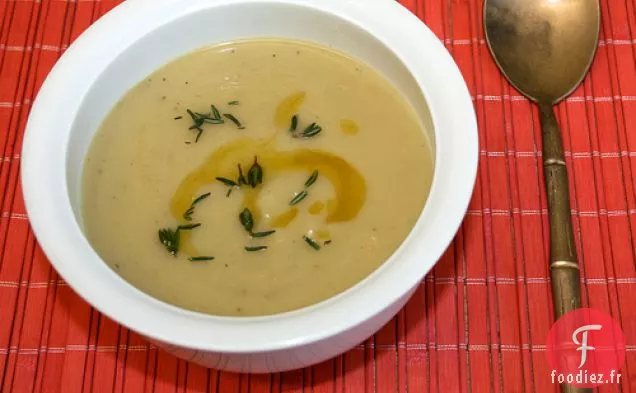 Soupe de Salsifis et d'Ail Rôti