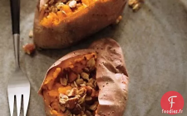 Patate Douce Au Four Avec Crumble Érable-Avoine