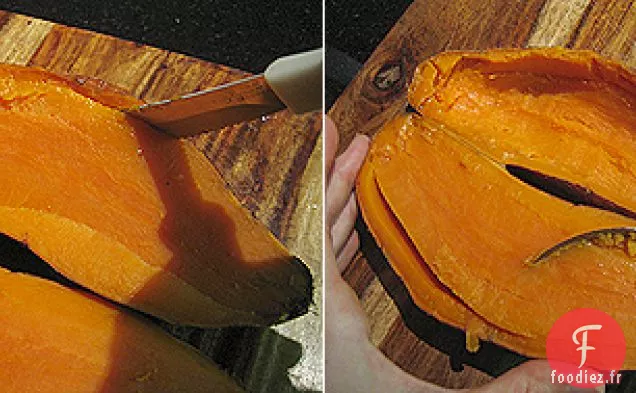 Patates douces cuites deux fois