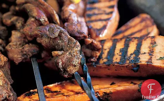 Patates Douces Grillées avec Glaçage Orange-Chipotle