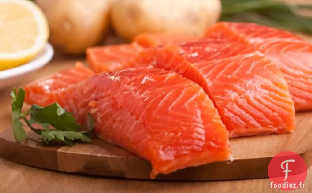 Saumon Sauvage Sans Gluten, Patates Douces Au Romarin Et Citron