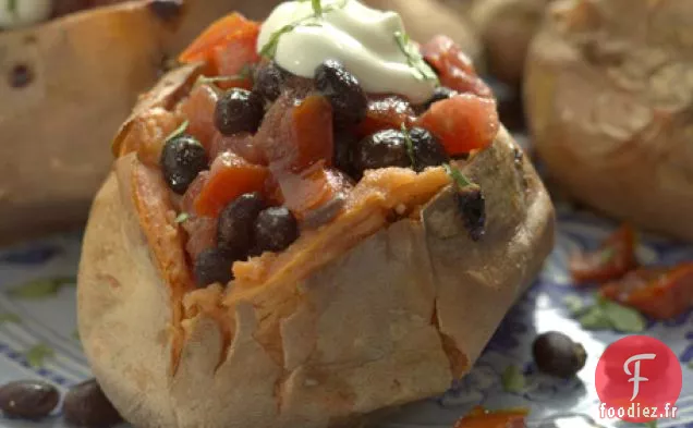 Recette De Salade De Patates Douces Aux Haricots Noirs Chauds