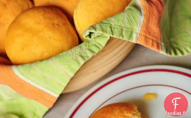 Rouleaux de Dîner à la Patate Douce sans pétrir