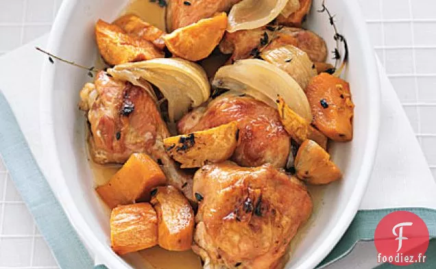 Poulet Rôti à l'Érable et Patates Douces