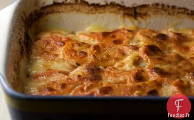 Gratin De Courge Musquée Et Patate Douce Au Fromage Manchego
