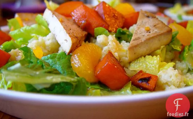 Salade De Tofu Orange Au Millet Avec Patates Douces