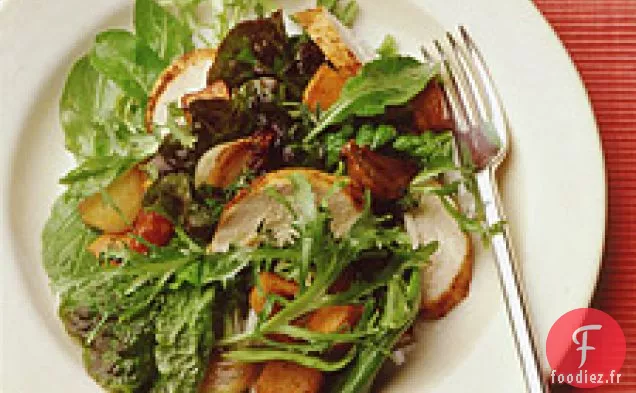 Salade Verte Au Poulet Rôti Et Patate Douce