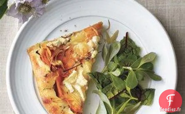 Pain Plat À La Patate Douce Et Au Brie