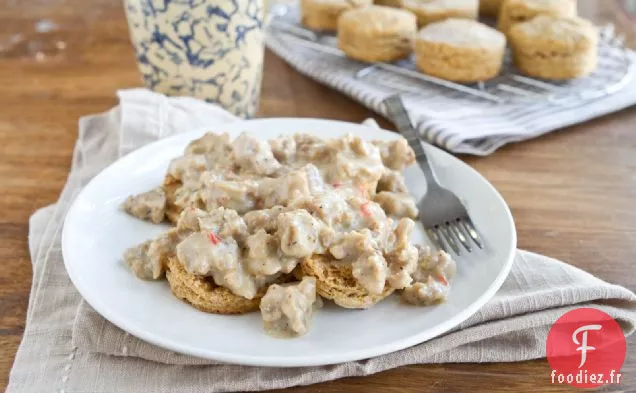 Biscuits À La Patate Douce Et Sauce Végétarienne