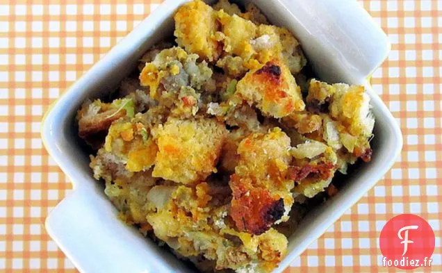 Farce À La Patate Douce Et Aux Saucisses