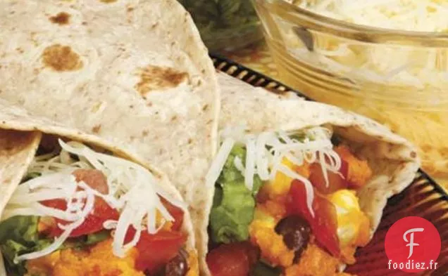 Burritos Épicés à la Patate Douce