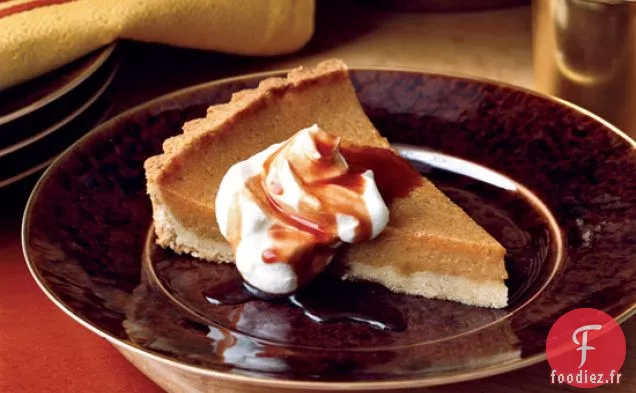 Tarte aux Patates Douces au Caramel au Vin Rouge