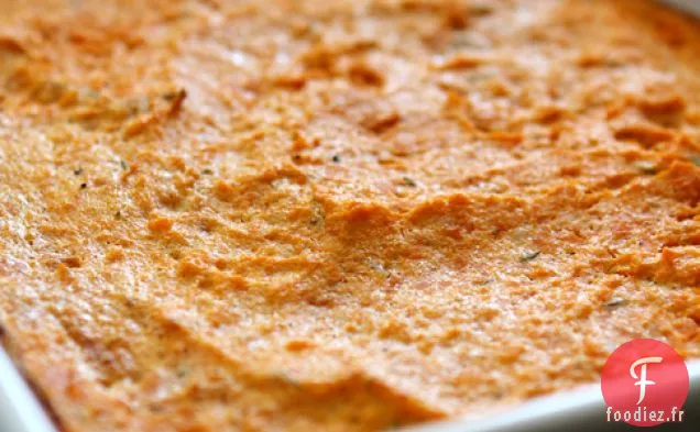 Soufflé De Patates Douces Au Romarin Et Ail Rôti