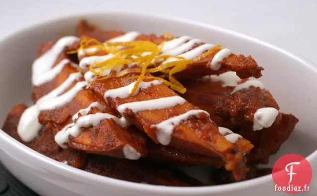 Patates Douces Glacées Au Chili À La Cannelle Et À L'Orange