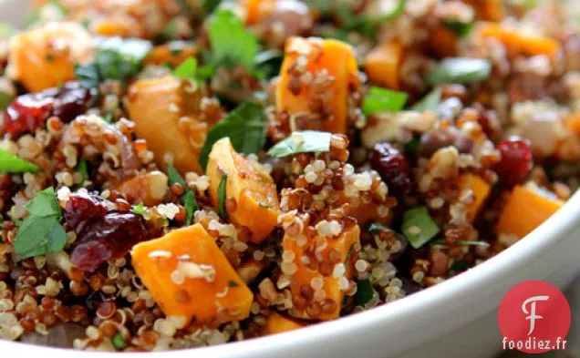 Farce Au Quinoa, Patate Douce Et Canneberges Séchées