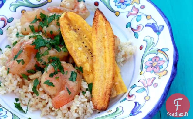 Chevrettes À La Vanille Et Coco (Crevettes Tahitiennes À La Noix De Coco - van