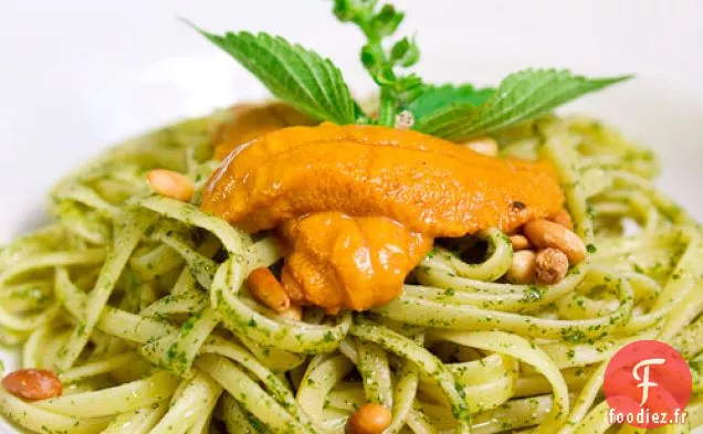 Pâtes Au Pesto Shiso Avec Uni