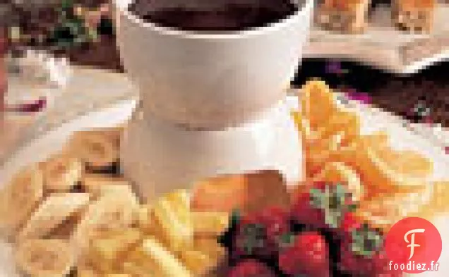 Fondue au Chocolat et à la Crème de Coco