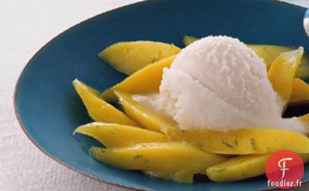 Sorbet Litchi Coco à la Mangue et Citron Vert